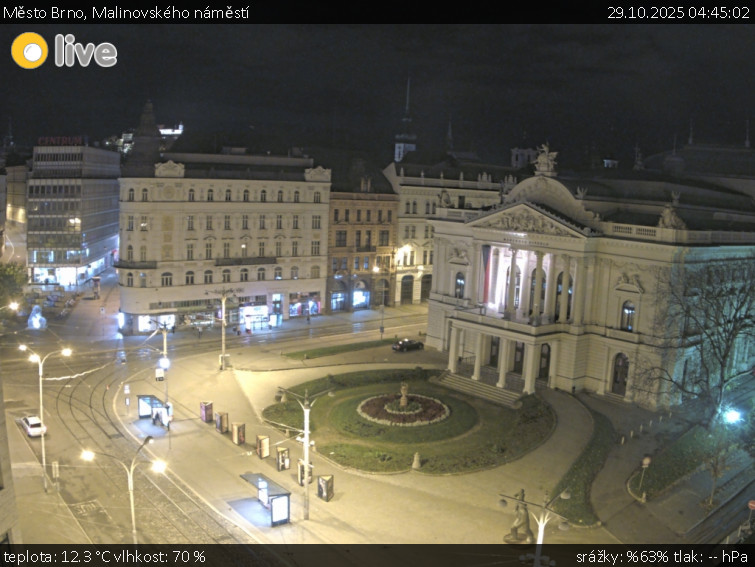 Město Brno - Malinovského náměstí - 29.10.2025 v 04:45 Město Brno - Malinovského náměstí - 29.10.2025 v 04:45