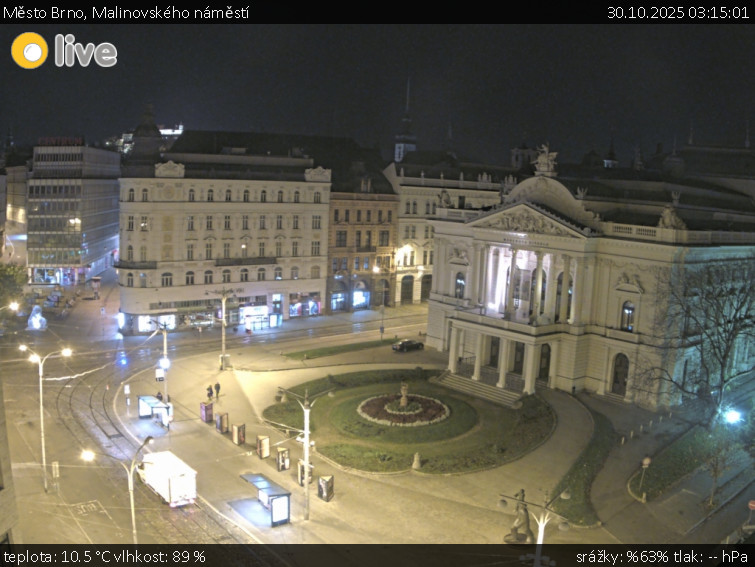 Město Brno - Malinovského náměstí - 30.10.2025 v 03:15 Město Brno - Malinovského náměstí - 30.10.2025 v 03:15
