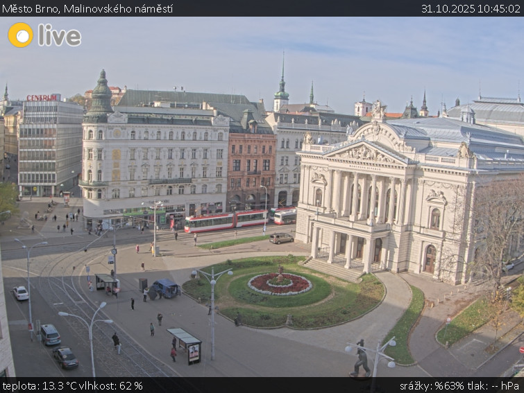 Město Brno - Malinovského náměstí - 31.10.2025 v 10:45 Město Brno - Malinovského náměstí - 31.10.2025 v 10:45