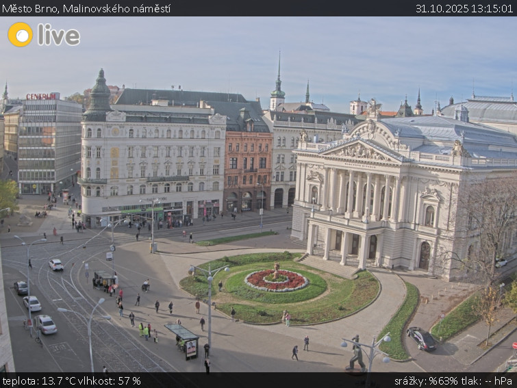 Město Brno - Malinovského náměstí - 31.10.2025 v 13:15 Město Brno - Malinovského náměstí - 31.10.2025 v 13:15