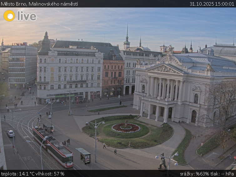 Město Brno - Malinovského náměstí - 31.10.2025 v 15:00 Město Brno - Malinovského náměstí - 31.10.2025 v 15:00