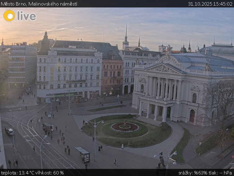 Město Brno - Malinovského náměstí - 31.10.2025 v 15:45 Město Brno - Malinovského náměstí - 31.10.2025 v 15:45
