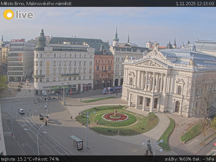 Město Brno - Malinovského náměstí - 1.11.2025 v 12:15 Město Brno - Malinovského náměstí - 1.11.2025 v 12:15
