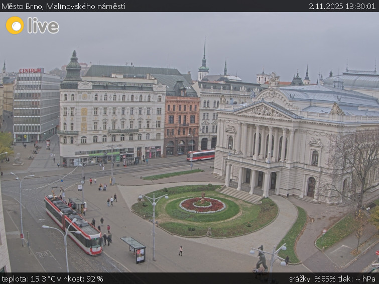 Město Brno - Malinovského náměstí - 2.11.2025 v 13:30 Město Brno - Malinovského náměstí - 2.11.2025 v 13:30