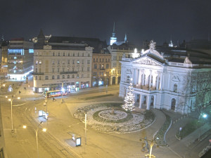 Město Brno - Malinovského náměstí - 5.1.2026 v 21:15 Město Brno - Malinovského náměstí - 5.1.2026 v 21:15