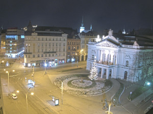 Město Brno - Malinovského náměstí - 5.1.2026 v 22:45 Město Brno - Malinovského náměstí - 5.1.2026 v 22:45