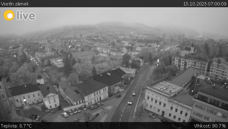 Město Vsetín - Vsetín zámek - 15.10.2025 v 07:00 Město Vsetín - Vsetín zámek - 15.10.2025 v 07:00