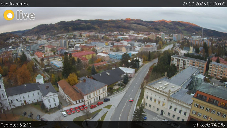 Město Vsetín - Vsetín zámek - 27.10.2025 v 07:00 Město Vsetín - Vsetín zámek - 27.10.2025 v 07:00