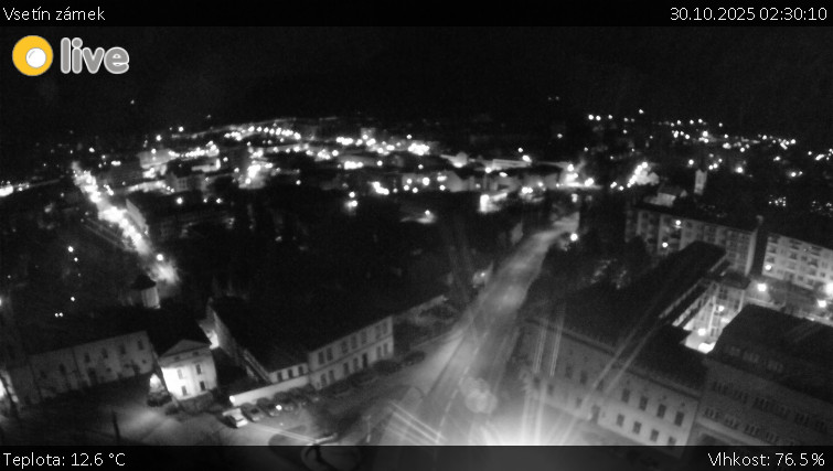 Město Vsetín - Vsetín zámek - 30.10.2025 v 02:30 Město Vsetín - Vsetín zámek - 30.10.2025 v 02:30