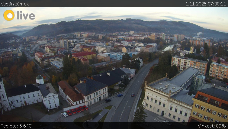 Město Vsetín - Vsetín zámek - 1.11.2025 v 07:00 Město Vsetín - Vsetín zámek - 1.11.2025 v 07:00