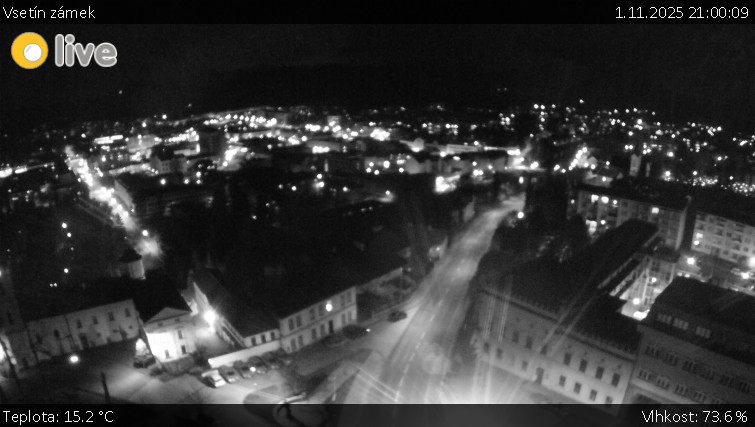 Město Vsetín - Vsetín zámek - 1.11.2025 v 21:00 Město Vsetín - Vsetín zámek - 1.11.2025 v 21:00