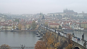 Město Praha - Pražský hrad, Karlův most, Vltava - 2.11.2025 v 09:45 Město Praha - Pražský hrad, Karlův most, Vltava - 2.11.2025 v 09:45