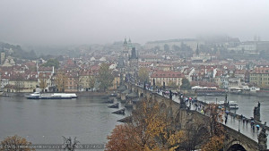 Město Praha - Pražský hrad, Karlův most, Vltava - 2.11.2025 v 12:15 Město Praha - Pražský hrad, Karlův most, Vltava - 2.11.2025 v 12:15