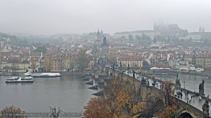 Město Praha - Pražský hrad, Karlův most, Vltava - 2.11.2025 v 12:45 Město Praha - Pražský hrad, Karlův most, Vltava - 2.11.2025 v 12:45