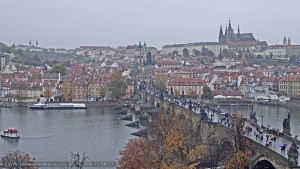 Město Praha - Pražský hrad, Karlův most, Vltava - 2.11.2025 v 16:00 Město Praha - Pražský hrad, Karlův most, Vltava - 2.11.2025 v 16:00