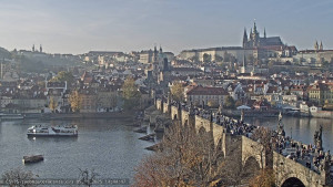 Město Praha - Pražský hrad, Karlův most, Vltava - 5.11.2025 v 14:45 Město Praha - Pražský hrad, Karlův most, Vltava - 5.11.2025 v 14:45