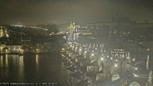 Město Praha - Pražský hrad, Karlův most, Vltava - 14.11.2025 v 00:00 Město Praha - Pražský hrad, Karlův most, Vltava - 14.11.2025 v 00:00