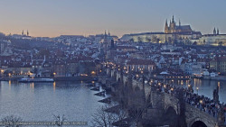 Pražský hrad, Karlův most, Vltava