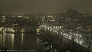 Město Praha - Pražský hrad, Karlův most, Vltava - 5.12.2025 v 04:00 Město Praha - Pražský hrad, Karlův most, Vltava - 5.12.2025 v 04:00