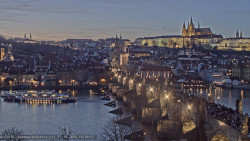 Pražský hrad, Karlův most, Vltava