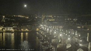 Město Praha - Pražský hrad, Karlův most, Vltava - 29.12.2025 v 01:00 Město Praha - Pražský hrad, Karlův most, Vltava - 29.12.2025 v 01:00