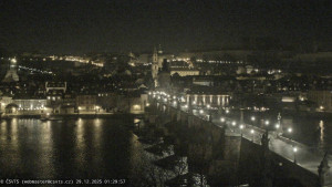 Město Praha - Pražský hrad, Karlův most, Vltava - 29.12.2025 v 01:30 Město Praha - Pražský hrad, Karlův most, Vltava - 29.12.2025 v 01:30