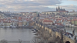 Město Praha - Pražský hrad, Karlův most, Vltava - 5.1.2026 v 15:30 Město Praha - Pražský hrad, Karlův most, Vltava - 5.1.2026 v 15:30