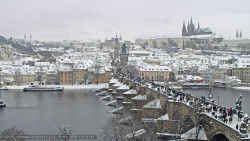 Pražský hrad, Karlův most, Vltava