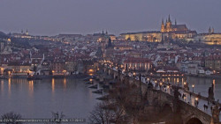 Pražský hrad, Karlův most, Vltava