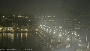 Město Praha - Pražský hrad, Karlův most, Vltava - 27.2.2026 v 00:15 Město Praha - Pražský hrad, Karlův most, Vltava - 27.2.2026 v 00:15