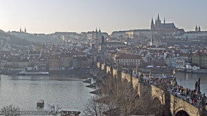 Město Praha - Pražský hrad, Karlův most, Vltava - 27.2.2026 v 16:30 Město Praha - Pražský hrad, Karlův most, Vltava - 27.2.2026 v 16:30