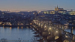 Pražský hrad, Karlův most, Vltava