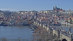 Pražský hrad, Karlův most, Vltava