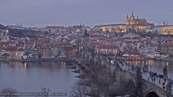 Pražský hrad, Karlův most, Vltava