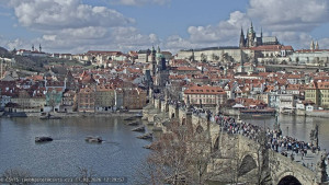 Město Praha - Pražský hrad, Karlův most, Vltava - 17.3.2026 v 12:30 Město Praha - Pražský hrad, Karlův most, Vltava - 17.3.2026 v 12:30