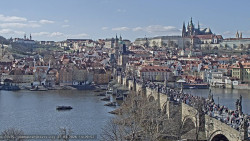 Pražský hrad, Karlův most, Vltava