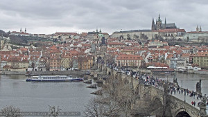 Město Praha - Pražský hrad, Karlův most, Vltava - 30.3.2026 v 12:30 Město Praha - Pražský hrad, Karlův most, Vltava - 30.3.2026 v 12:30