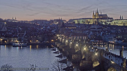 Pražský hrad, Karlův most, Vltava