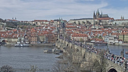 Pražský hrad, Karlův most, Vltava