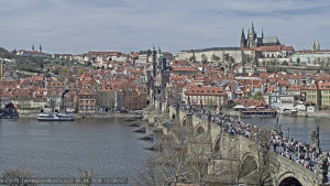 Město Praha - Pražský hrad, Karlův most, Vltava - 5.4.2026 v 13:00 Město Praha - Pražský hrad, Karlův most, Vltava - 5.4.2026 v 13:00