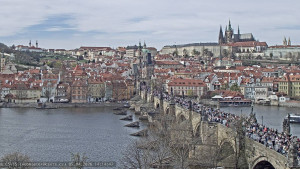 Město Praha - Pražský hrad, Karlův most, Vltava - 5.4.2026 v 14:15 Město Praha - Pražský hrad, Karlův most, Vltava - 5.4.2026 v 14:15
