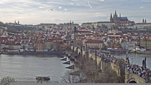 Město Praha - Pražský hrad, Karlův most, Vltava - 5.4.2026 v 17:30 Město Praha - Pražský hrad, Karlův most, Vltava - 5.4.2026 v 17:30