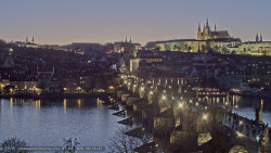 Pražský hrad, Karlův most, Vltava