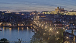 Pražský hrad, Karlův most, Vltava