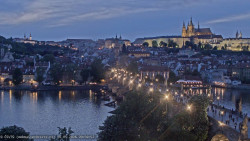 Pražský hrad, Karlův most, Vltava