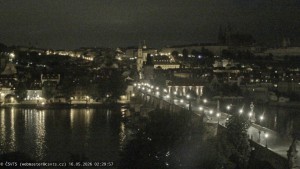 Město Praha - Pražský hrad, Karlův most, Vltava - 16.5.2026 v 02:30 Město Praha - Pražský hrad, Karlův most, Vltava - 16.5.2026 v 02:30
