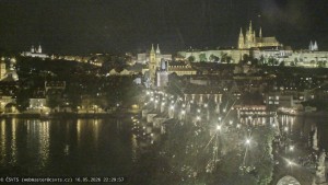 Město Praha - Pražský hrad, Karlův most, Vltava - 16.5.2026 v 22:30 Město Praha - Pražský hrad, Karlův most, Vltava - 16.5.2026 v 22:30