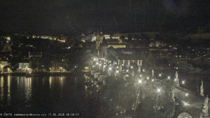Město Praha - Pražský hrad, Karlův most, Vltava - 17.5.2026 v 01:00 Město Praha - Pražský hrad, Karlův most, Vltava - 17.5.2026 v 01:00