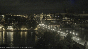 Město Praha - Pražský hrad, Karlův most, Vltava - 17.5.2026 v 02:00 Město Praha - Pražský hrad, Karlův most, Vltava - 17.5.2026 v 02:00