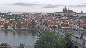 Město Praha - Pražský hrad, Karlův most, Vltava - 17.5.2026 v 05:15 Město Praha - Pražský hrad, Karlův most, Vltava - 17.5.2026 v 05:15